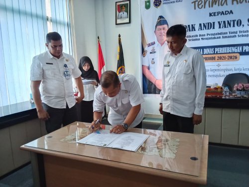 Gantikan Andi Yanto, Sri Sadono Mulyanto emban amanah pimpin Dishub Riau (foto/int)